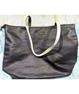 Calvin Klein Fragrance Travel Shopper Tote Bag w/Zipper & Black/White Straps - $34.95