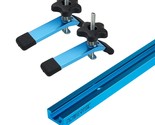 48-Inch Universal T-Track With 2 Hold-Down Clamps, Anodized Blue - £43.42 GBP