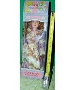 Cathay Collection Porcelain doll with Auburn hair and hat. Loose in box ... - $40.51 CAD