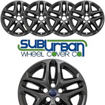 2013-2016 Ford Fusion SE # IMP-372BLKN 17" GLOSS BLACK Wheel Skins NEW SET/4 - £62.68 GBP