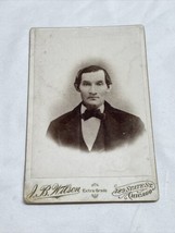 Antique Vintage Cabinet Card Photograph Young Man Chicago Illinois KG JD - $184.34 MXN