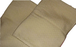 Fieldcrest Set of 2 Light Beige Textured Matelasse Standard Pillow Shams Target - £11.96 GBP