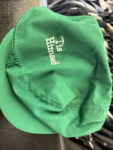Vintage Tis Himself Newsboy Scally Cap Green  Snapback Flat Hat Otto Cap - £19.59 GBP