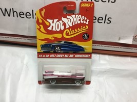 Hot Wheels Classics Series 2 - 1957 Chevy Bel Air Convertible  Spectraflame Pink - £6.14 GBP