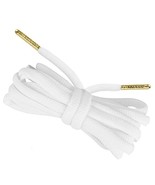 Premium White Oval Shoelaces with Gold Tips by Loop King Laces - $323.62 MXN+