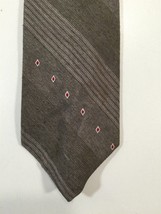 Vintage Damon Tie - Gray, White, and Red - 3 3/4&quot; Wide - £11.79 GBP