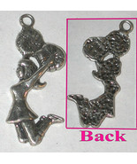 Sterling silver sports Cheerleader Girl Charm/pendant Go Team! - €12,24 EUR