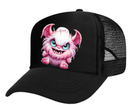 Halloween Hat Adjustable Snapback Trucker Hat Angry Alien Evil Devil Cute Cat - £7.47 GBP