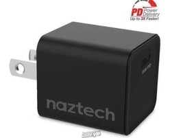 Naztech 20W PD Mini Fast Wall Charger Black - £14.82 GBP