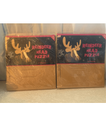Christmas Reindeer Mount Craft Puzzle Kit-NEW Lot of 2-Target 2015 - £11.68 GBP