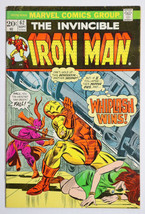 1973 Invincible Iron Man 62, Marvel Comics 9/73, 20¢ Ironman Whiplash cover art - £20.67 GBP