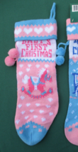 Baby&#39;s First Christmas Stocking for Girl Vintage Woolworth&#39;s NEW Vintage Taiwan - £11.89 GBP