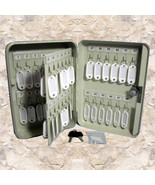 NEW 48 Hook Key Box w/ Tag Metal Safe Wall Mount Home Car Lock Storage C... - £29.89 GBP