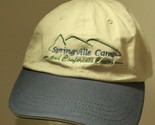 Springville Camp Hat Cap Tan Adjustable Conference Center ba1 - $4.95