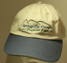Springville Camp Hat Cap Tan Adjustable Conference Center ba1 - $4.95