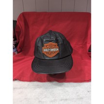 Harley Davidson Leather Hat USA Biker Cap, Embroidered Cap, One Size Fit... - $9.90