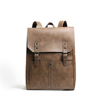 Crazy Horse Leather Large Capacity Backpack  Bag Schoolbag Backpack Men&#39;s Bag - £52.30 GBP