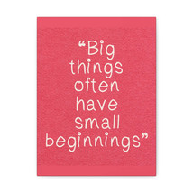 Inspirational Wall Art Big Things Have Small Beginnings Motivation Wall Decor f - £60.74 GBP+