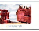 Balanced &amp; Steamboat Rock Colorado Springs CO UNP Embossed UDB Postcard M17 - $3.51