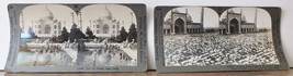Stereoview INDIA, The Taj Mahal, Agra-#881 &amp; #877 Mohammedans at prayer Mosque - £6.06 GBP