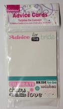 10 Pack Bride To Be Advice Cards Let&#39;s Celebrate - £7.11 GBP