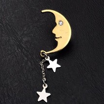 Moon Stars Pin Vintage By Avon - $10.87