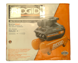 OPEN BOX - RIDGID OF45200SS 4.5 Gal. Portable Electric Quiet Air Compressor - £211.69 GBP