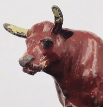 Vintage J Hill &amp; Co Lead Metal Steer Bull Figurine England 1.75&quot; Tall 3&quot;... - $13.99