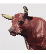 Vintage J Hill &amp; Co Lead Metal Steer Bull Figurine England 1.75&quot; Tall 3&quot;... - $13.99