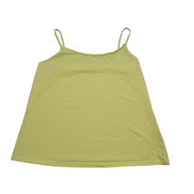 Cj Banks Shirt Womens 1X Yellow Camisole Tank Adjustable Spaghetti Strap Stretch - $18.69