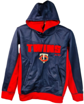 Majestic Youth Minnesota Twins Geo Strike Pullover Hoodie NAVY - SMALL (8) - $27.71