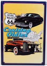 Cruisin&#39; Oldies Historic Roue 66 Metal Sign - £15.71 GBP