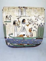 Pharaohs 3D Printed Leather Women Shoulder Bag Colorful Crossbody Art - £50.65 GBP