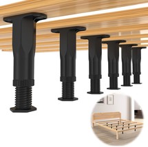 6 Pcs Adjustable Height Bed Support Legs (5.1&quot;-8.3&quot;) Bed Frame Legs For ... - $670.47 MXN
