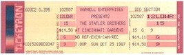 Vintage Statler Brothers Concert Ticket October 25 1987 Cincinnati Ohio ... - £19.38 GBP