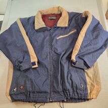 Columbia Convert Men’s XL Vintage 90s Jacket Navy Tan Sherpa Lined - $105.74 CAD