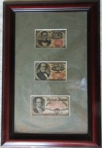 Circulated Framed Fractional Currency 10c, 25c, 50c - £313.34 GBP