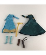 Barbie Doll Disney Princess Clothing Brave Movie Merida Gowns Accessories - £23.32 GBP