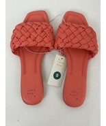 Women&#39;s Carissa Woven Slide Sandals - A New Day - Pink - Size 9 NWT - $344.74 MXN