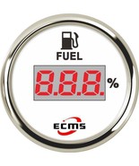Marine Boat  Digital Fuel Tank Level Gauge 0-190ohms 9-32V 52mm 2” 316L ... - $28.70 CAD+