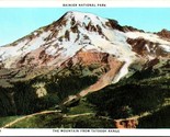 View From Tatoosh Lake Mount Rainier National Park WA UNP WB Postcard L8 - $3.91