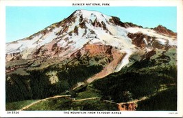 View From Tatoosh Lake Mount Rainier National Park WA UNP WB Postcard L8 - £3.06 GBP