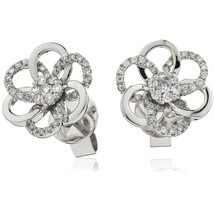 18Carat White Gold &amp; Diamond Open Mix Stud Earrings with 0.20 carats - $675.98