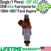Genuine Nikki 1 Piece Fuel Injector for 1994-1997 Ford Aspire 1.3L I4 #INP-482 - $47.02