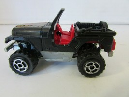 VTG MAJORETTE DIE CAST 4 X 4 JEEP #244-290 FRANCE 1/54 BLACK  H2 - $3.70