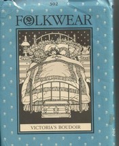 Folkwear Sewing Pattern Victorias Boudoir 302 Bedding Quilt Shams Dust Ruffle Pi - £12.29 GBP