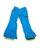 Burton Kids Snow Pants Small Blue W/ Lime Liner DriRide Insulated Adjust... - $57.60