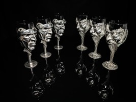 Royal Selangor Pewter Lord of Rings Wine Glasses set of 6 - €2.415,46 EUR