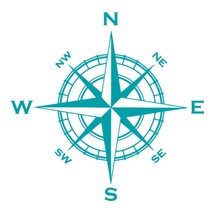 Nautical Comp Car Stickers Outdoor Personality Styling Decoration Laptop Sticker - £34.50 GBP