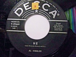 Al Hibbler-He / Breeze-45rpm-1955-VG+ - £7.91 GBP